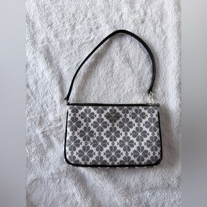 kate spade Black & White Floral-Print Shoulder Bag